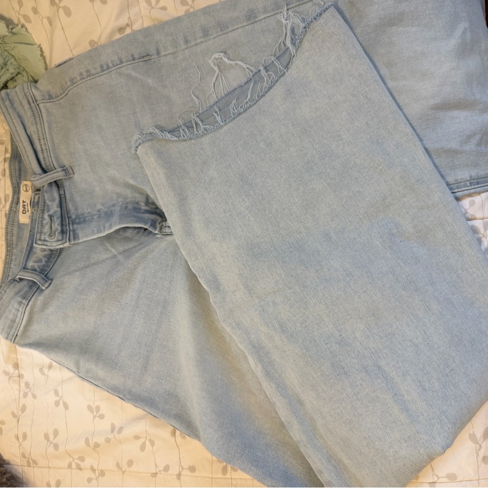 Oat New York Sky Blue Straight Leg Jeans